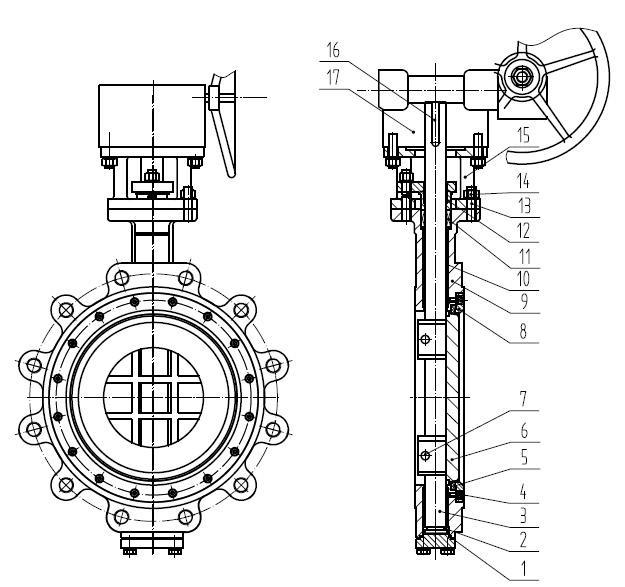 Hastelloy Butterfly Valves Structure